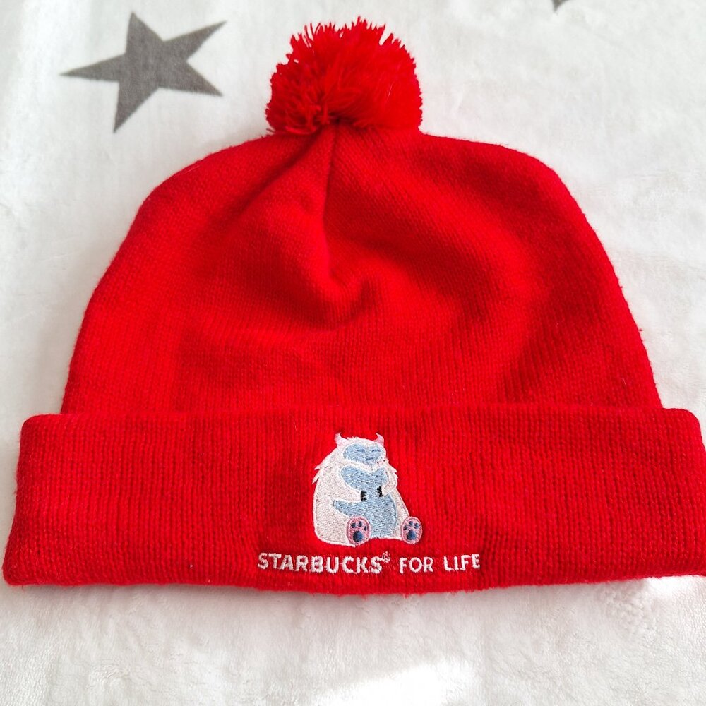 Starbucks For Life Special Edition Winter Beanie Red Coffee Collector Great Gift